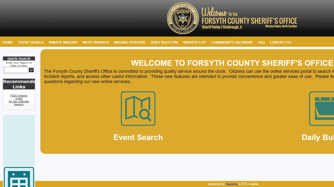 Forsyth County Sheriff's Office P2C